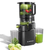 AMZCHEF Extracteur de jus Sans Préparation Extracteur Jus Lent 135mm 1,8 L Slow Juicer 250W sans BPA Noir