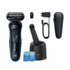Rasoir électrique rechargeable Braun Series 5 5-52-B7000CC – 3 lames flexibles, station SmartCare, autonomie 50 min