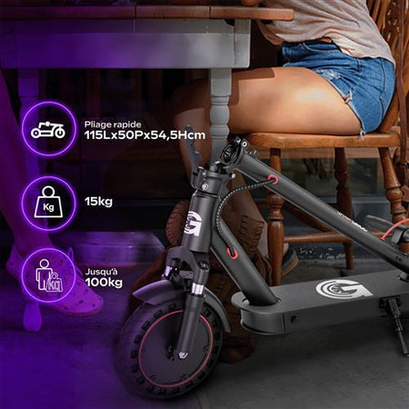 Trottinette électrique UrbanGlide Ride 100 PRO 2 – moteur 1100W, autonomie 30 km, roues 10