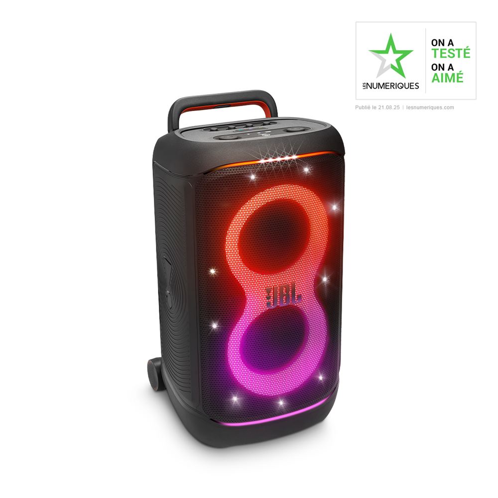 Enceinte sono DJ portable JBL PartyBox 520 Noir – 400W RMS – Bluetooth – Autonomie 15h – Effets lumineux