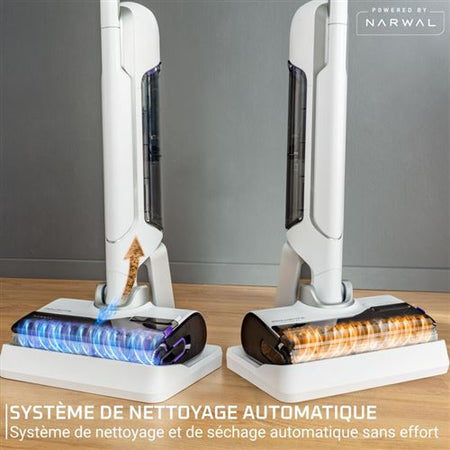 Rowenta X-Clean 10 GZ7035WO – Aspirateur laveur sans fil Blanc 200 W