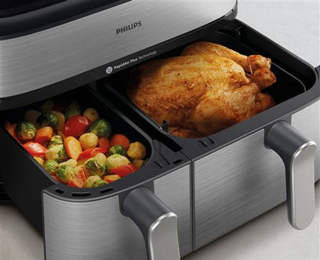 Philips Airfryer NA555/00 Série 5000 – Friteuse sans huile Inox 2750 W