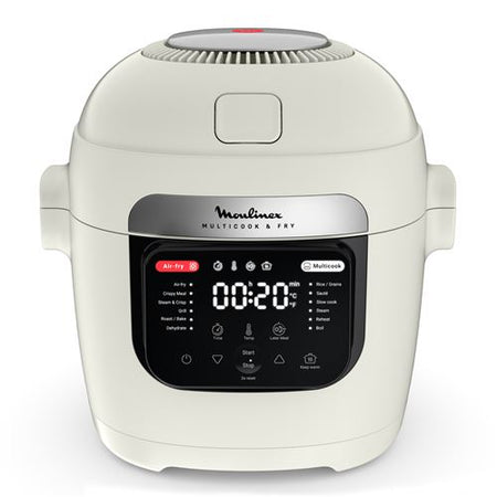 Moulinex Multicook & Fry MZ7311 – Multicuiseur Air Fryer Beige Rose 1200 W