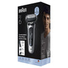 Rasoir électrique Braun Series 6 62-S1650s Noir et Gris – tête flexible 2D – 3 lames – étanche – 60 min d’autonomie – tondeuse intégrée