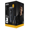 Rasoir électrique Braun Series 5 52-B7200cc – Étanche – Station SmartCare 4-en-1 – Noir