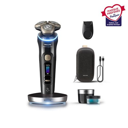 Rasoir électrique Philips XP9400/31 Series i9000 Prestige SkinIQ Pro – Étanche – Noir