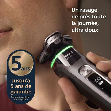 Rasoir électrique Philips Série 9000 XP9202/10 – SkinIQ, Lift & Cut, têtes 360°, autonomie 60 min, étanche