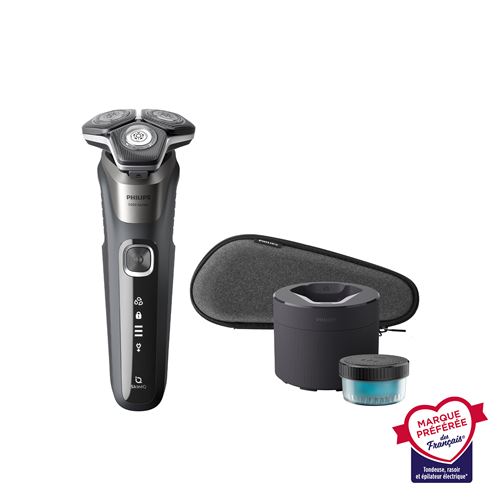 Rasoir électrique homme Philips Series 5000 S5887/50 – SkinIQ – Gris carbone