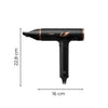 Calor Air Motion HY8310C0 Sèche-cheveux lissant 1700W ionique effet Coanda ultra léger 300 g noir or rose